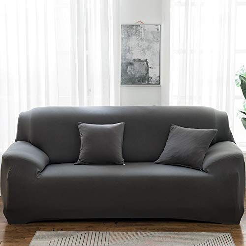 `Star Empty Elastischer Sofabezug Solid Color Elastic-Sofa-Abdeckung Spandex Moderne Polyester Ecksofa Couch Husse Stuhl Schutz Wohnzimmer 1/2/3/4 Seater