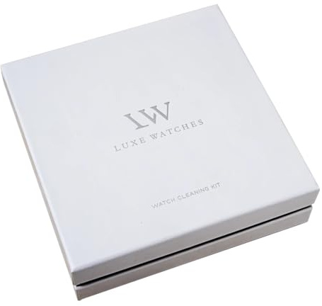 Luxe Watches Premium Watch Cleaning Kit with Microfiber Polishing Cloth, Cleaning Solution, Brush & Leather Balm - to Restore, Cleanse, and Revive Your Timepieces