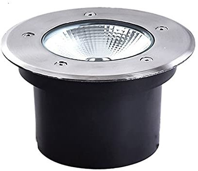 WZYJLyds Bodeneinbaustrahler 15W COB Bodenleuchte Hohe Helligkeit IP67 Wasserdicht, für Gärten, Pavillons, Terrassen(Kaltes Weiß,12V)
