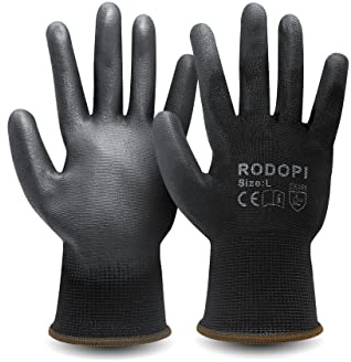 RODOPI PADDOCK-Protect Arbeitshandschuhe für Herren und Damen PU beschichtet dünne Montagehandschuhe Mechaniker Handschuhe Ölresistent Werkstatthandschuhe