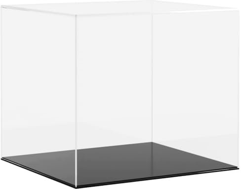 vidaXL Vitrine, Schaukasten Staubschutz, Sammlervitrine für Sammlerstücke Spielzeug Figuren, Ausstellungsbox Acrylbox, Transparent Acryl