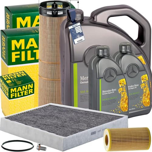 BandelOne enthält Mann Inspektionspaket+7L 5W30 Öl passend für W211 E200-270 Cdi
