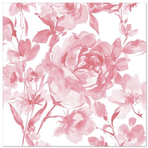 50 Servietten ROYAL Collection 1/4-Falz 40 cm x 40 cm bordeaux Rose