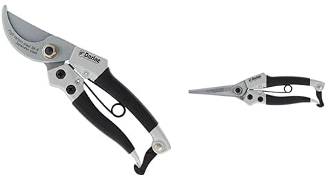 Darlac Compact Pruner & Snips Bundle - Razor-Sharp Bypass Pruners (16mm) for General Pruning & Award-Winning Garden Snips for Delicate Work, Lightweight with SK5 High Carbon Steel Blades
