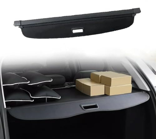 Auto Einziehbarer Laderaumabdeckung Kofferraum für Cadillac Lyriq 2023 2024, Schwarz Schutz Der Privatsphäre Abdeckung Hutablage Cargo Cover, Ausziehbar Kofferraumabdeckung Rollo