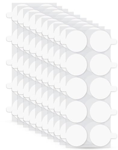 Auiremrti 100 Stück Doppelseitige Klebepunkte mit Handgerissener Position,Abnehmbare Punkte Aufkleber Ohne Spur für Ballon,DIY Basteln,Papier,Glas,Metall,0.79in