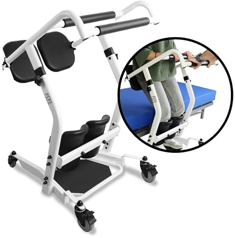 PEPE Mobility Verticalisateur Adulte et Fauteuil de Transfert Debout (Élévateur avec Siège), Aide à la Marche, Transport Personnes Âgées