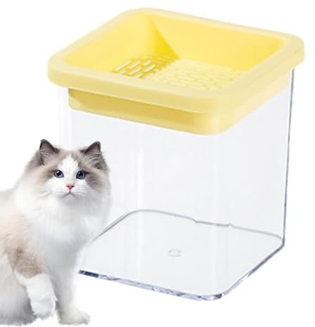 Katzengrasschale | Hydrokultur-Katzengras-Keimschalen für Sprossen – Hydrokultur-Katzengras-Pflanzgefäßschale, transparente Keimschalen für Sprossen, Haushaltsbox, Indoor-Bio-Tablett, Sämlingschale