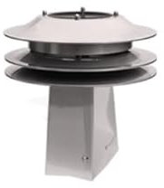 Kaminaufsatz Schornsteinaufsatz Stabilisator zum Einstecken aus Stahl 2 Modelle (Quadrat Basis)