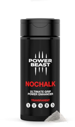 POWER BEAST NOCHALK substitut Magnesie Liquide Meilleure Grip pour Les Sports, Transparent et Propre pour Les Mains des Athlètes. Liquid Chalk, Grip Golf, PoleDance, Escalade, Tennis.