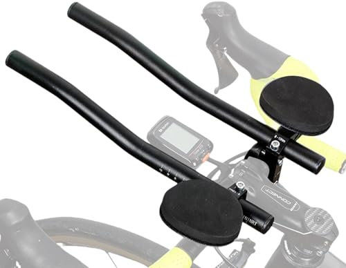Aero Bar Mountain Road Aero Bar TT Aero Racing Armrest Bar Road Alloy Handlebar Black Aero Handlebar TT Handlebar Mountain Road Handlebar Aluminum Handlebar Clip-
