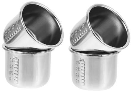 SOLUSTRE 4 Tazze Per Medicinali Con Scala Tazze Graduate Tazze Graduate Per Medicinali Tazze Graduate Per Medicinali Strumento Graduato Tazza Graduata In Acciaio Inossidabile