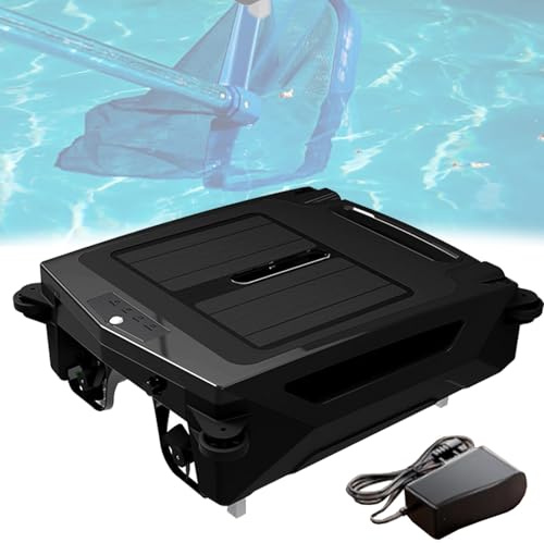 Skimmer automatico senza fili ad energia solare, doppia ricarica e prevenzione intelligente degli ostacoli per tutte le piscine