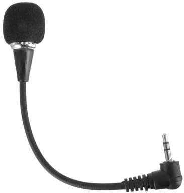 Operitacx Mini Micrófono Flexible 3, 5mm Negro para Portátil y PC