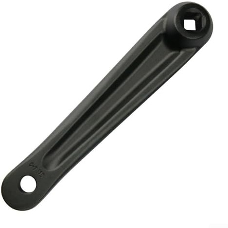 Gdfnmogo 170 mm links für Fahrrad-Kurbelarm mit rautenförmigem Loch, Aluminiumlegierung, Ersatzteil für Heimtrainer und Mittelantriebsmotor