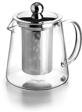 IBILI - Tetera De Cristal con filtro Infusion, 600 ml, Borosilicato