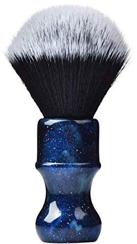 JEQUIL&CORENVEO Luxury Synthetic Shaving Brush With Aesthetic Resin Handle, 24mm Extra Dense Knot