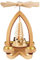 Seiffener Volkskunst | Erzgebirgische Teelichtpyramide klassisch | 28 cm Weihnachtspyramide | traditionelle Volkskunst aus dem Erzgebirge | Engel