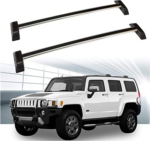 Auto Dachträger Crossbar für Hummer H3 2006-2013, Aluminium Autodachträger Querträger Schlossstangen Fahrrad Dachträger DachgepäCkträGer Relingträger Dachfrachtstangen Zubehör