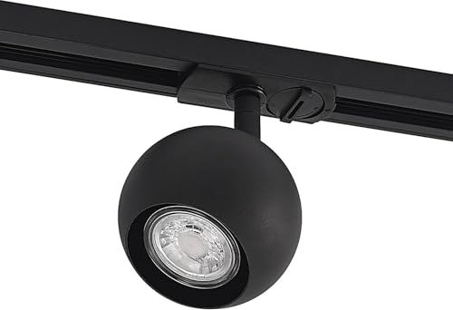 Lampada a binario dimmerabile (Moderno) colore Nero, in Metallo ad es. Corridoio) di Lindby | monofase faretti su