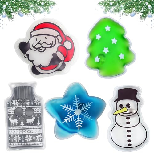 5 Stück Taschenwärmer Wiederverwendbar, Handwärmer Weihnachten, Weihnachten Hand Wärmer, Taschenwärmer Knicken, Taschen Wärmer, Handwärmer für Kinder Erwachsene, Fingerwärmer Winter Geschenke