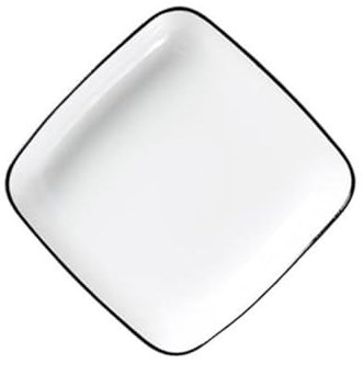 EINES Teller Abendessen Nordic Stil Platte Set Haushalt Teller Teller Keramik Quadratische Platte Kreative Persönlichkeit Vertikale Platte Einfache Geschirr Set Speiseteller der Empfangsparty