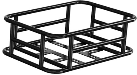 EVERCROSS Schwarzer Hinterer Korb für Elektrisches Fahrrad, Eisenkorb Wasserdicht für EK6 EK8S EK28