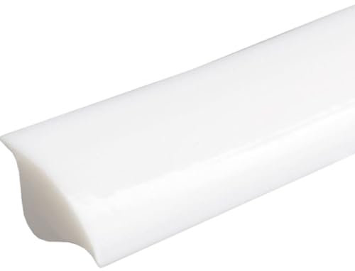 COYOUCO Cinta adhesiva flexible para calafatear, pelar y pegar molduras para esquinas de fregaderos, encimeras de cocina, baños, zócalos - 15 mm por 5 m de moldura adhesiva,Blanco