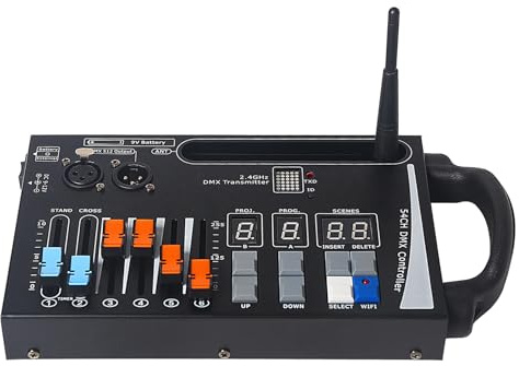 DMX Console di illuminazione, driver DMX a 54 canali per luci DJ, compatibile con dispositivi di ricezione wireless DMX da 2,4 g