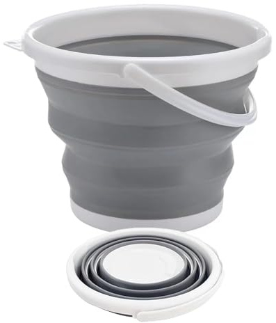 3L Collapsible Bucket Foldable Tub - Portable Small Bucket for Camping, Beach, Car Washing & Outdoor Use, Space Saving & Lightweight