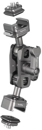 SMALLRIG Quick Release Magic Arm with 360° Ball Head, Articulating Magic Arm with 1/4”-20 Screws & Detachable Locating Pins, Max Payload 5.5kg / 12.1lbs, for Monitor, Camera Cage, HawkLock H21-4488