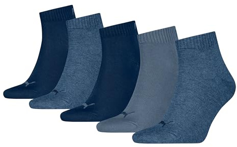 PUMA Unisex Plain Quarter, Denim Blue, 12-14 UK