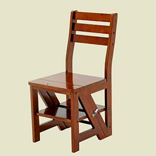 OZBMA Escabeau Portable Multifonctionnel, échelle Pliante, Chaise d'escalier, escabeaux, Support de Rangement pour Chaise, échelles polyvalentes (A) (B)