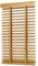 Sekey Jalousie Holzjalousie 50mm Holz jalousien Jalousette Echtholz Anpassbare Jalousie 60x200cm Naturholzfarbe