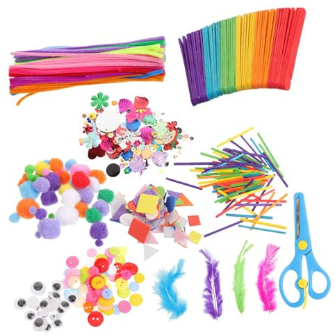 HOMSFOU 1satz Bastelset Mit Chenille-stäben Für Kreative Kunst Und Handwerksmaterialien Feinmotorik Und Fantasie Für Schulen Und Zuhause