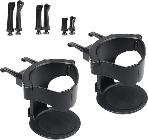 Car Cup Holder, 2-Pack Air Vent Drink Holders, Universal Beverage Mount for Vehicles, Adjustable Design, Cup Holder for Car, Easy Install, Space-Saving Drink Organizer