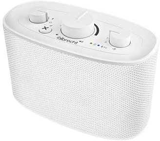 Albrecht KLARO TV Sprachverstärker – kabelloser TV‑Lautsprecher für zuhause mit Clear Voice Sprachoptimierung & Geräuschfilter, Streaming, weiß