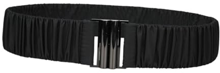 Fiocias Elastischer Taillengürtel, Taillengürtel, für Damen, plissiert, elastisch, für Jacken, Pullover, Winterbekleidung, Trenchcoat, Überjacke, Daunenmäntel