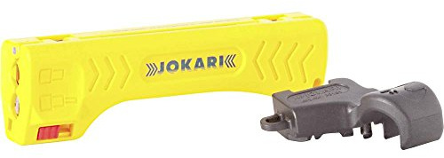 JOKARI®original Entmanteler Coaxi No.1 zum Abisolieren Koax SAT TV Leitungen 4,8-7,5 mm Ø inkl. Steckschlüssel SW 11 für F-Stecker, Art.Nr. 30110