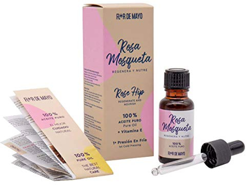 Fiore di maggio, olio puro rosa mosqueta pressato a freddo, idratante naturale antirughe, trattamento acne, strie, cicatrici, bruciature