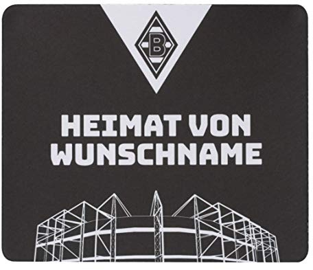 Borussia Mönchengladbach Mauspad/Mousepad personalisierbar | Offizieller Fanartikel Fohlenshop | Individuell gestaltbares Fan-Mauspad | Perfekt für Büro, Gaming & Schreibtisch