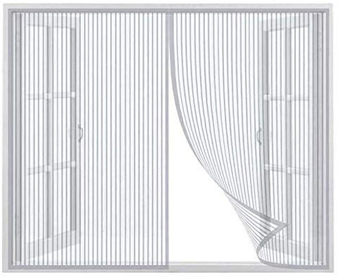 CHENG Fliegengitter Magnet dachfenster 150x180cm, Magnet Insektenschutz Tür Insektenschutz Schiebefenster Dachfenster, Weiß