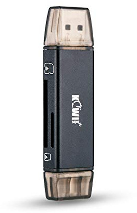 Lector de Tarjetas USB 3.0, Lector de Tarjetas SD/Micro SD, Compatible con SDXC SDHC SD MMC RS-MMC Micro SD, TF, Micro SDXC, Micro SDHC - con Puerto USB 3.0 / Tipo-C USB 3.0 /USB-C OTG