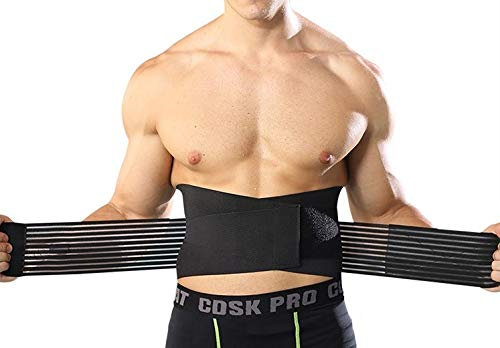 V&AMYA Supporto elastico schiena, fascia schiena, fascia lombare supporto schiena, bustino posturale
