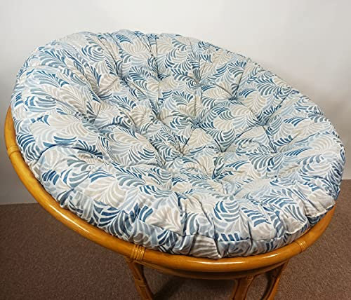 Rattani - Polster, Kissen, Auflage, Ersatzpolster für Rattan Papasansessel, Stoff California Dream Janis 20, D 120 cm, Made in EU