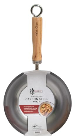 Helen's Asian Kitchen, Wok de acero al carbono, 8 pulgadas