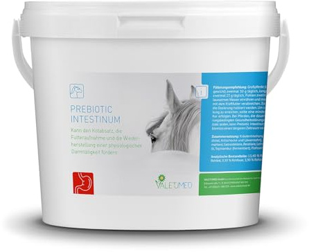 Valetumed PREBIOTIC INTESTINUM, 2.500 g, Ergänzungsfutter für Pferde, fördert Wiederherstellung Einer physiologischen Darmtätigkeit, von Pferdekliniken und Tierärzten empfohlen