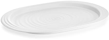 Guzzini - Tierra, Bandeja L, plástico Reciclado, Materiales ecológicos - Blanco Leche