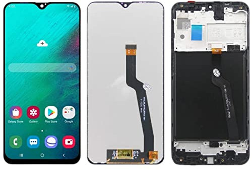 SHOWGOOD 6,2 Zoll A10 Display Bildschirm Ersatz, für Samsung Galaxy A10 A105 A105F M10 M105 LCD Display Digital Touch Screen mit Rahmen (A10 Schwarz mit Rahmen)