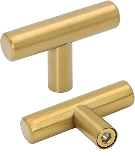 goldenwarm 15 Stück Möbelknöpfe Schrankknöpfe Gold Möbelknöpfe Gold Möbelknöpfe Vintage Schubladenknopf Messing Knöpfe Kommode Möbelgriffe Gold Türgriffe Küche